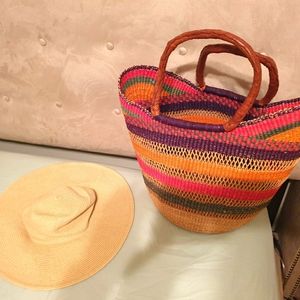 J crew large visor beach hat